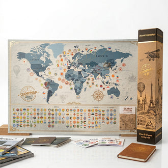 My STAMPMAP World Edition - O mapa que transforma cada viagem em sua história