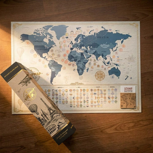 My STAMPMAP World Edition - O mapa que transforma cada viagem em sua história