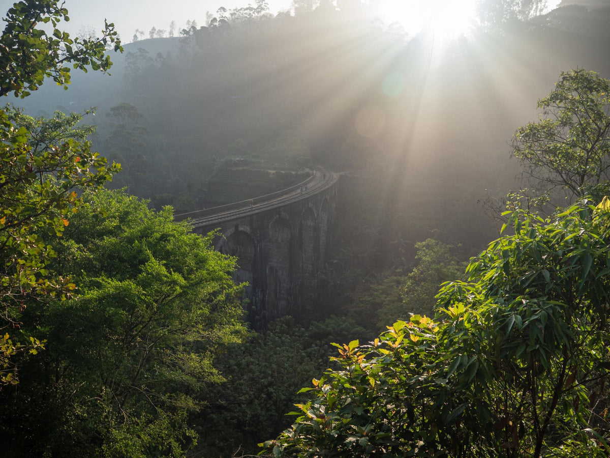 Zug Nine Arch Bridge Sonnenaufgang