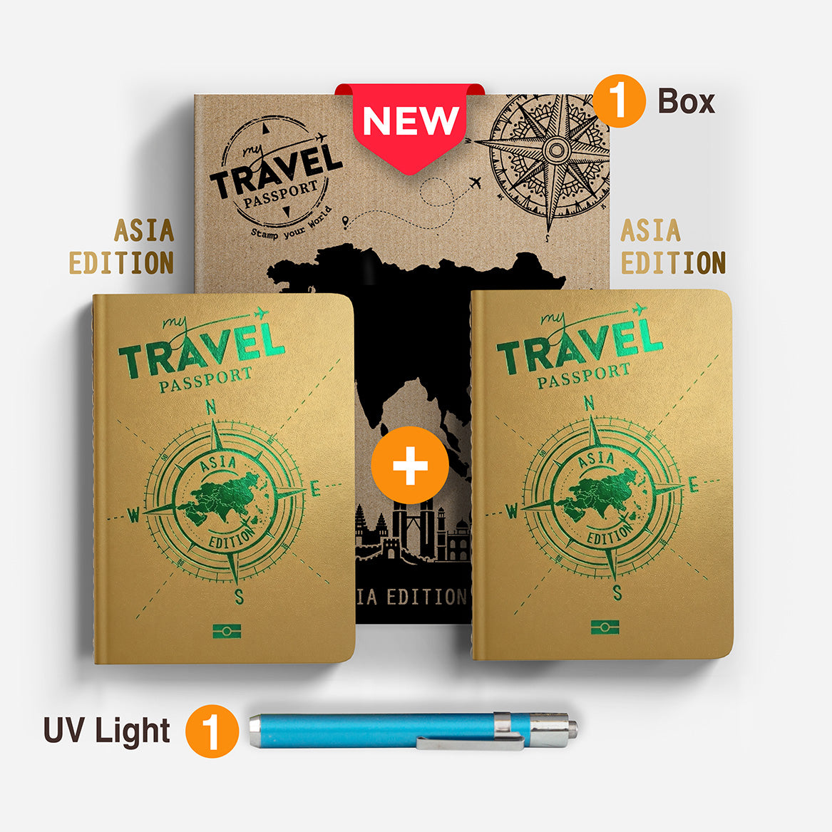 Pack Dúo Compact - ASIA Edition (2 Pasaportes en 1 Caja)