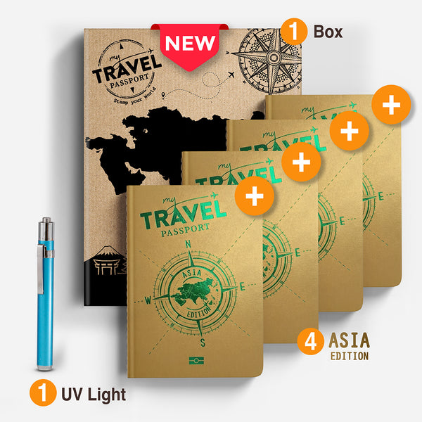Family Pack Compact - ASIA Edition (4 Pasaportes en 1 Caja)