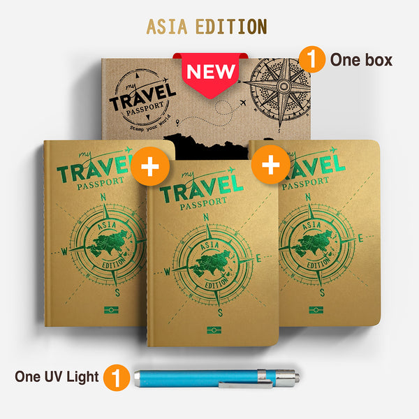 Pack Trío Compact - ASIA Edition (3 Pasaportes en 1 Caja)