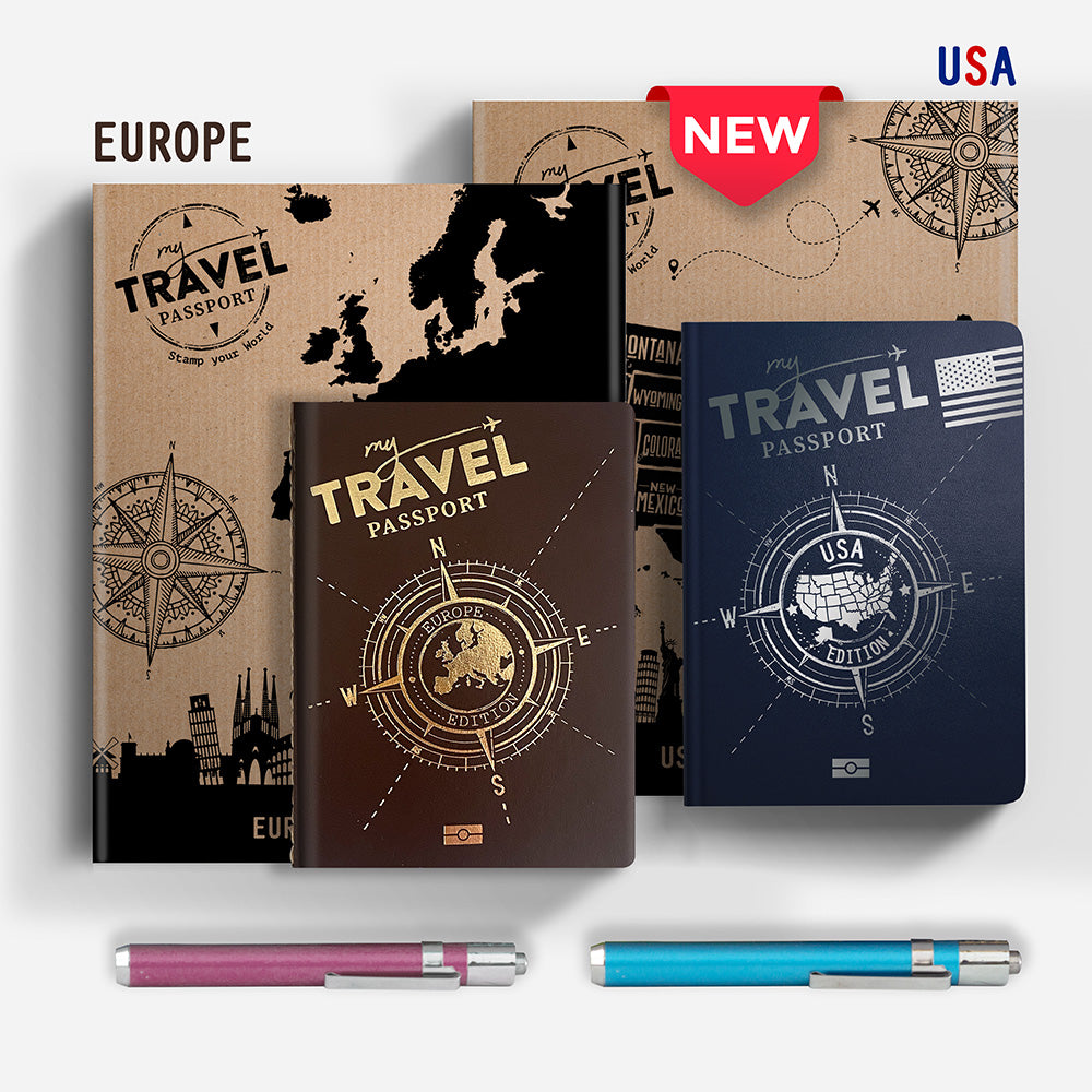 Pack Atlantic - EUROPE Edition + USA (2 passeports) - mytravelpassport