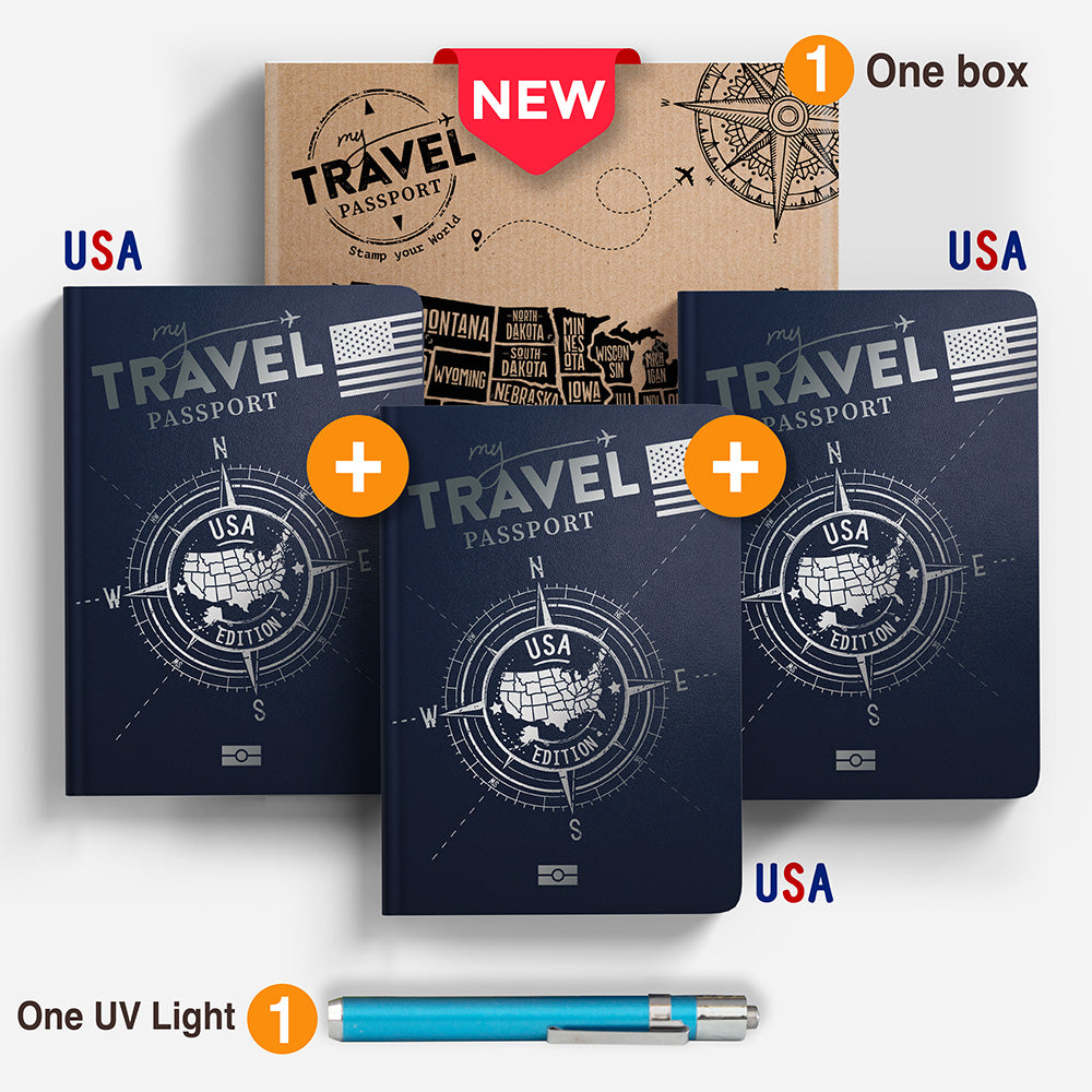Pack Trio Compact- USA Edition 🇺🇸 (3 Pässe in 1 Box) - mytravelpassport