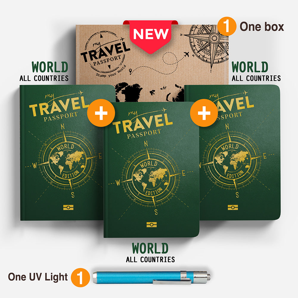 Trio Compact Pack - WORLD Edition (3 Passports in 1 Box) - mytravelpassport