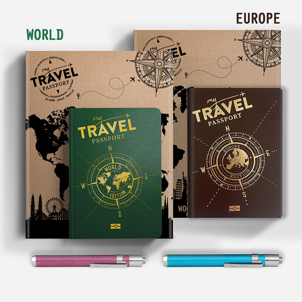 Pack Traveler - WORLD + EUROPE Edition (2 Passports) - mytravelpassport