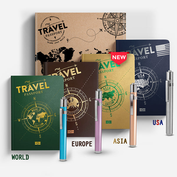 Pack Wanderlust - WORLD + EUROPE + ASIA + USA Edition (4 Pasaportes)