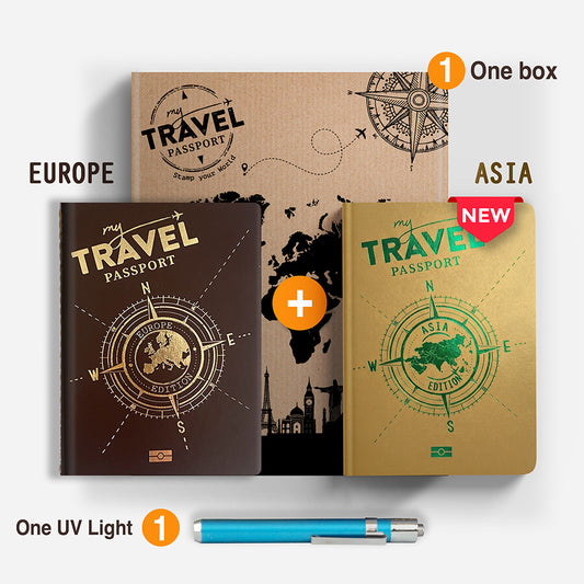 Pack Continental Compact - EUROPE + ASIA Edition (2 Pasaportes en 1 Caja)