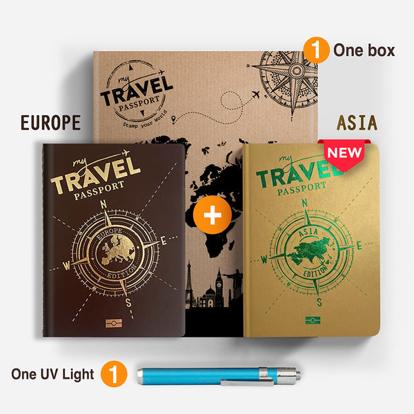Pack Continental Compact - EUROPE + ASIA Edition (2 Pasaportes en 1 Caja)