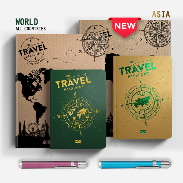 Pack Traveler - WORLD + ASIA Edition (2 Pasaportes)