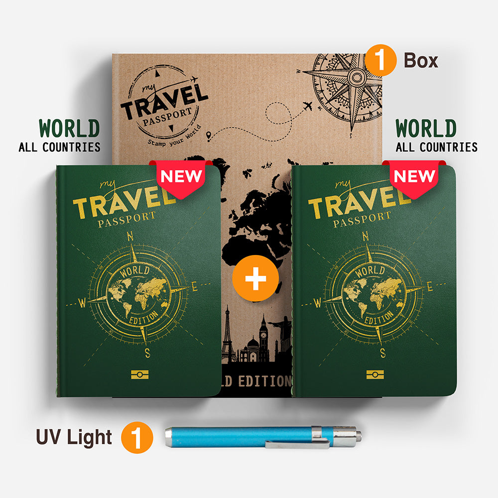 Compact Pack Duo - WORLD Edition (2 Pässe in 1 Box) - mytravelpassport