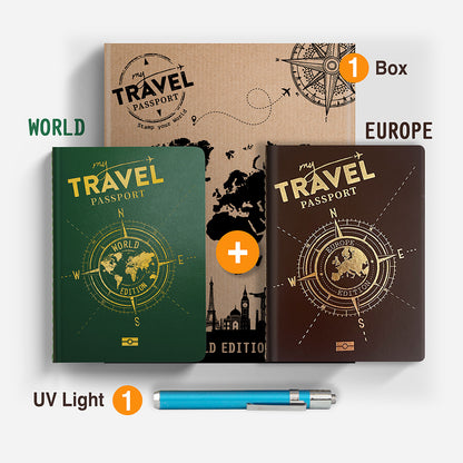 Pack Traveler Compact- WORLD Edition + EUROPA (2 passaporti in 1 scatola)