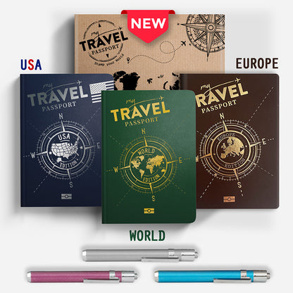 Pack Wanderlust - WORLD + USA + EUROPE (3 passeports)