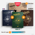 Traveller Legend Compact Pack - MUNDO + EUA + EUROPA (3 passaportes em 1 caixa)