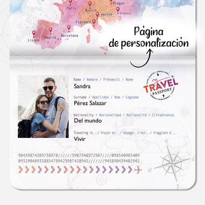Family Pack - My Travel Passport (4 Pasaportes)