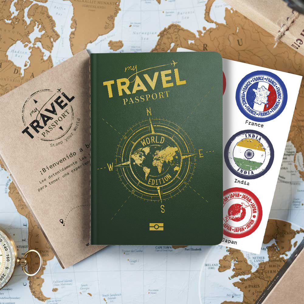 Pack Traveler Compact- WORLD + EUROPE Edition (2 passeports dans 1 boîte)