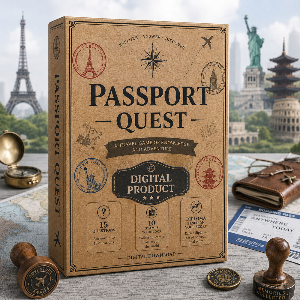 🎁 Passport Quest - El juego digital de preguntas para viajeros (100% off)