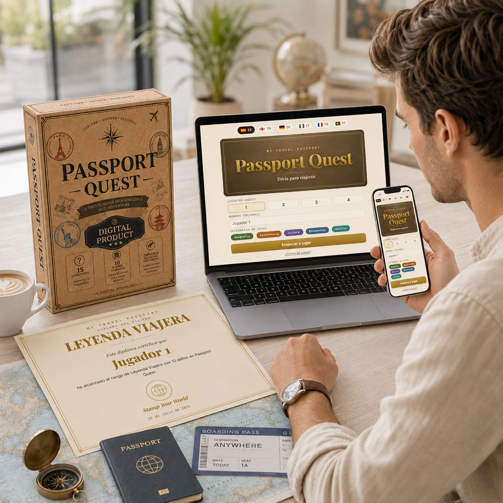 Passport Quest - El juego digital de preguntas para viajeros