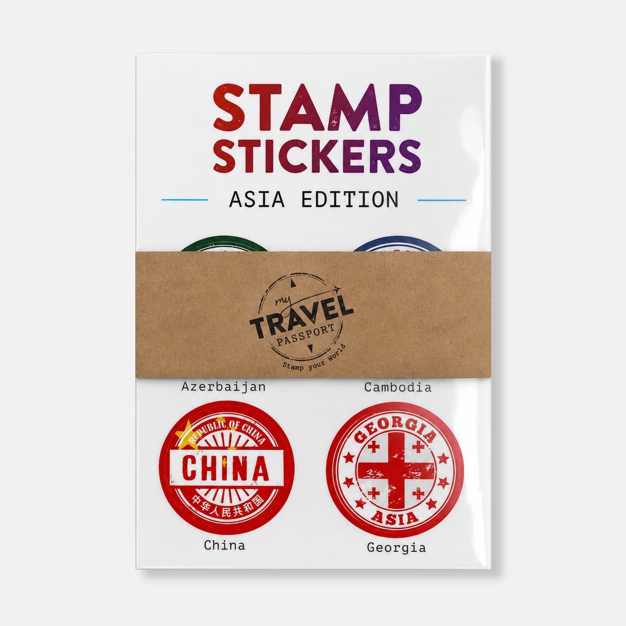SET de STICKERS Asia Edition - mytravelpassport