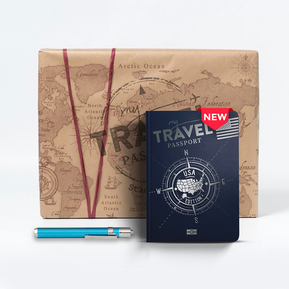 Paquet cadeau (édition USA 🇺🇸 + emballage cadeau) - mytravelpassport